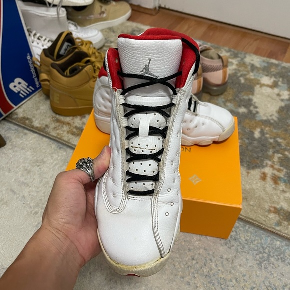 Fair Youth Sz 7Y Jordan 13 Retro Sneakers Alternative History Of Flight In White - Picture 12 of 15